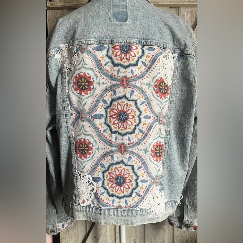 Upcycled One of A Kind Denim Jacket